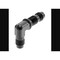 Aeroquip -6 AN Male, 90 Degree Elbow Bulkhead Union, Aluminum, Black, Single FCM5082 - alternate 4